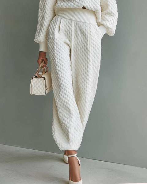 Set lavorato a maglia per donna