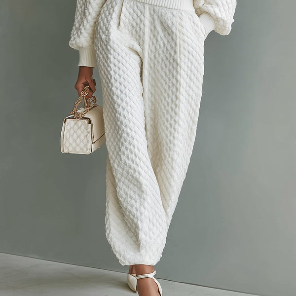 Set lavorato a maglia per donna