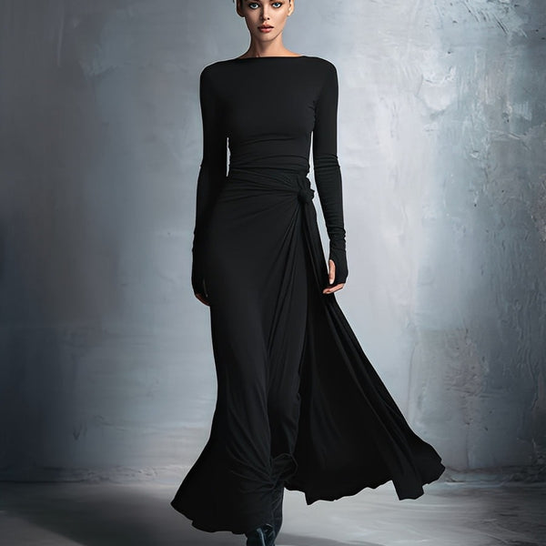 Abito annodato in pregiato tessuto elasticizzato