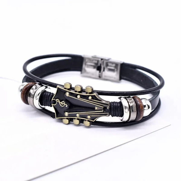 Bracciale in pelle rock’n’roll
