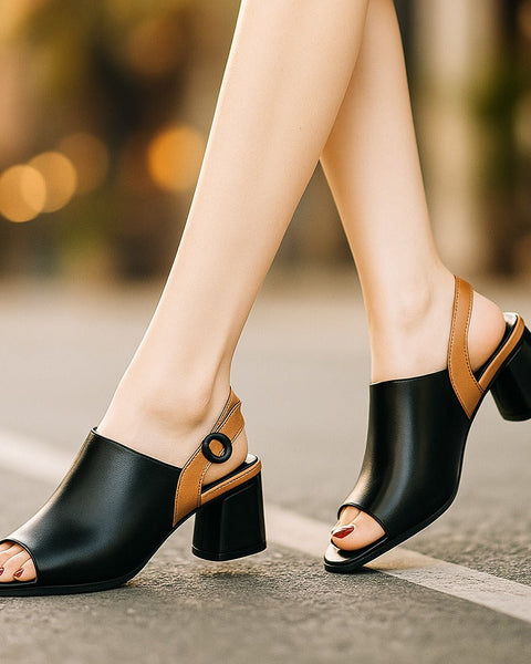 Décolleté in pelle slip-on