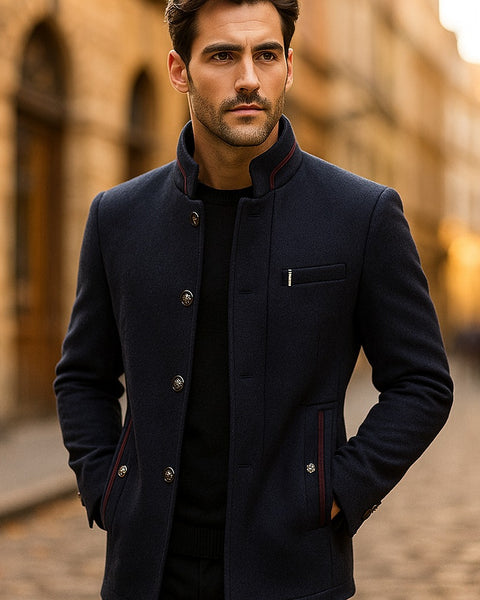 Cappotto lungo con interno in pelliccia