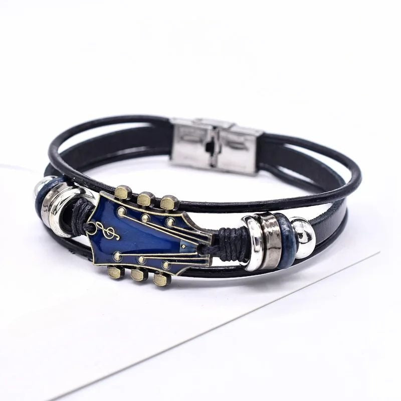 Bracciale in pelle rock’n’roll