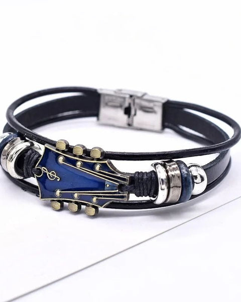 Bracciale in pelle rock’n’roll