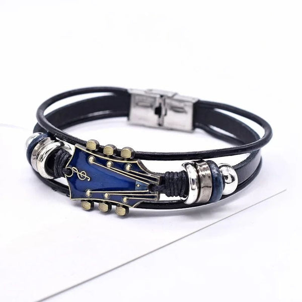 Bracciale in pelle rock’n’roll