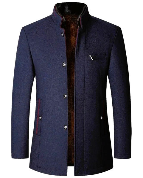 Cappotto lungo con interno in pelliccia