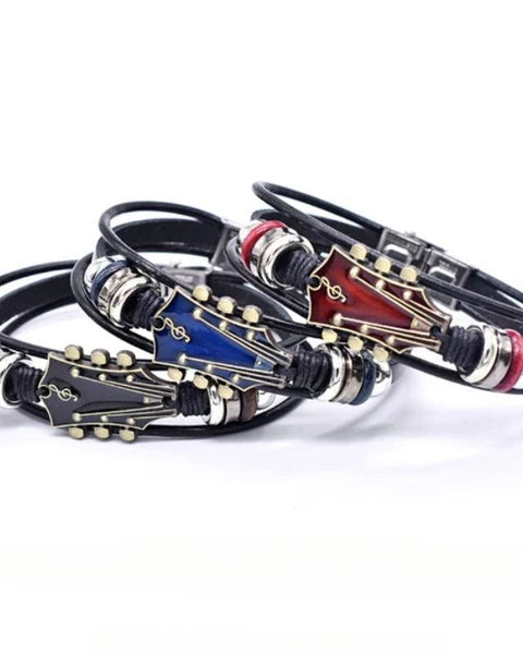 Bracciale in pelle rock’n’roll