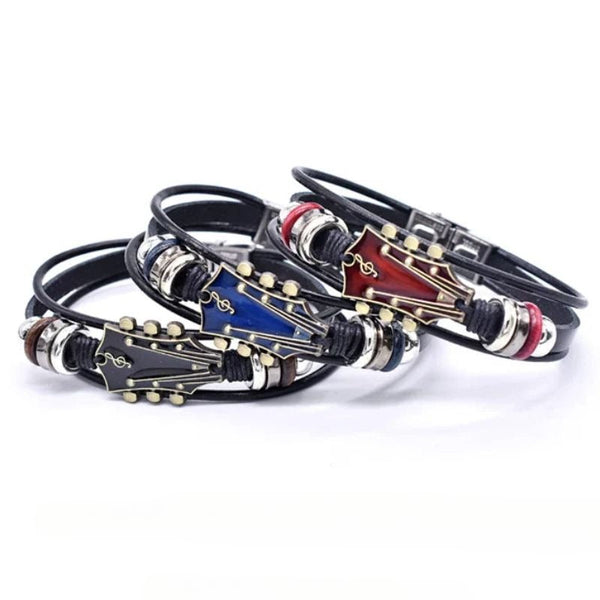 Bracciale in pelle rock’n’roll