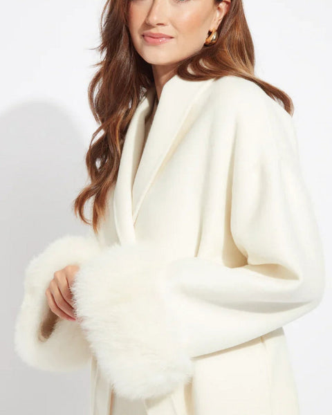 Giacca in pelliccia da annodare