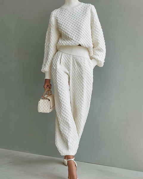 Set lavorato a maglia per donna