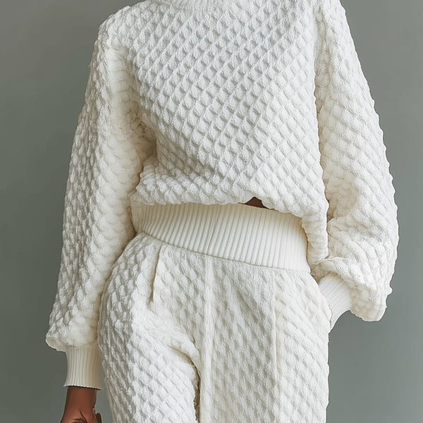 Set lavorato a maglia per donna