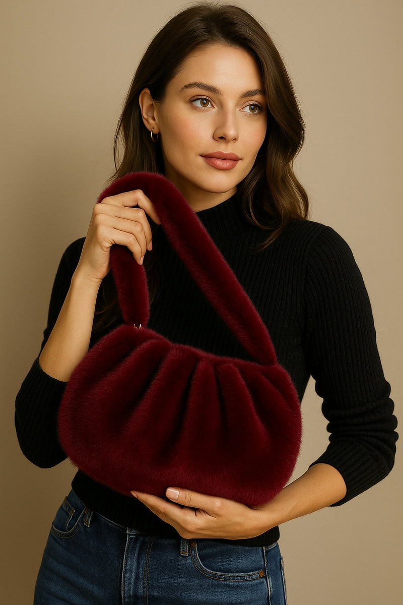 Borsa morbida in pelliccia Sofia