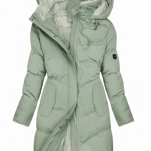 Cappotto lungo imbottito con cappuccio Patricia