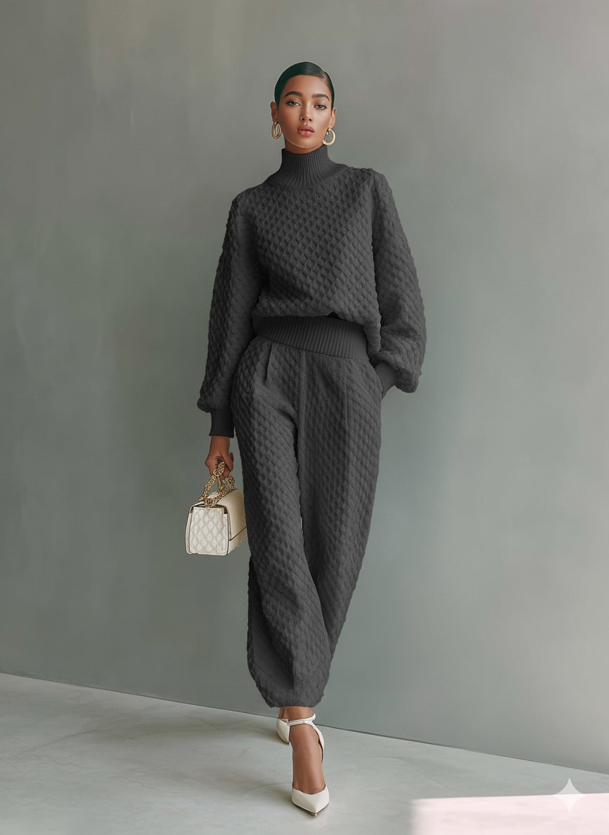 Set lavorato a maglia per donna