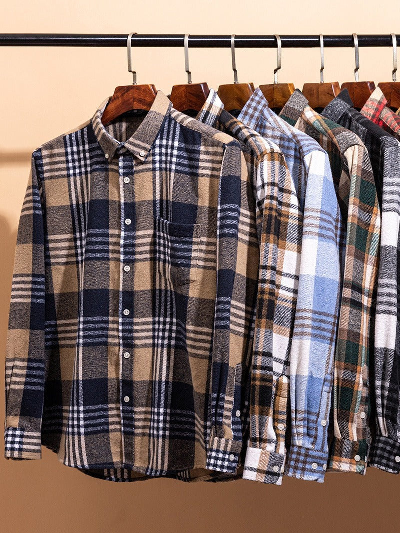 Camicia in cotone a quadri