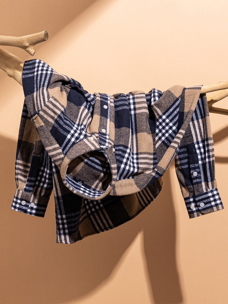 Camicia in cotone a quadri