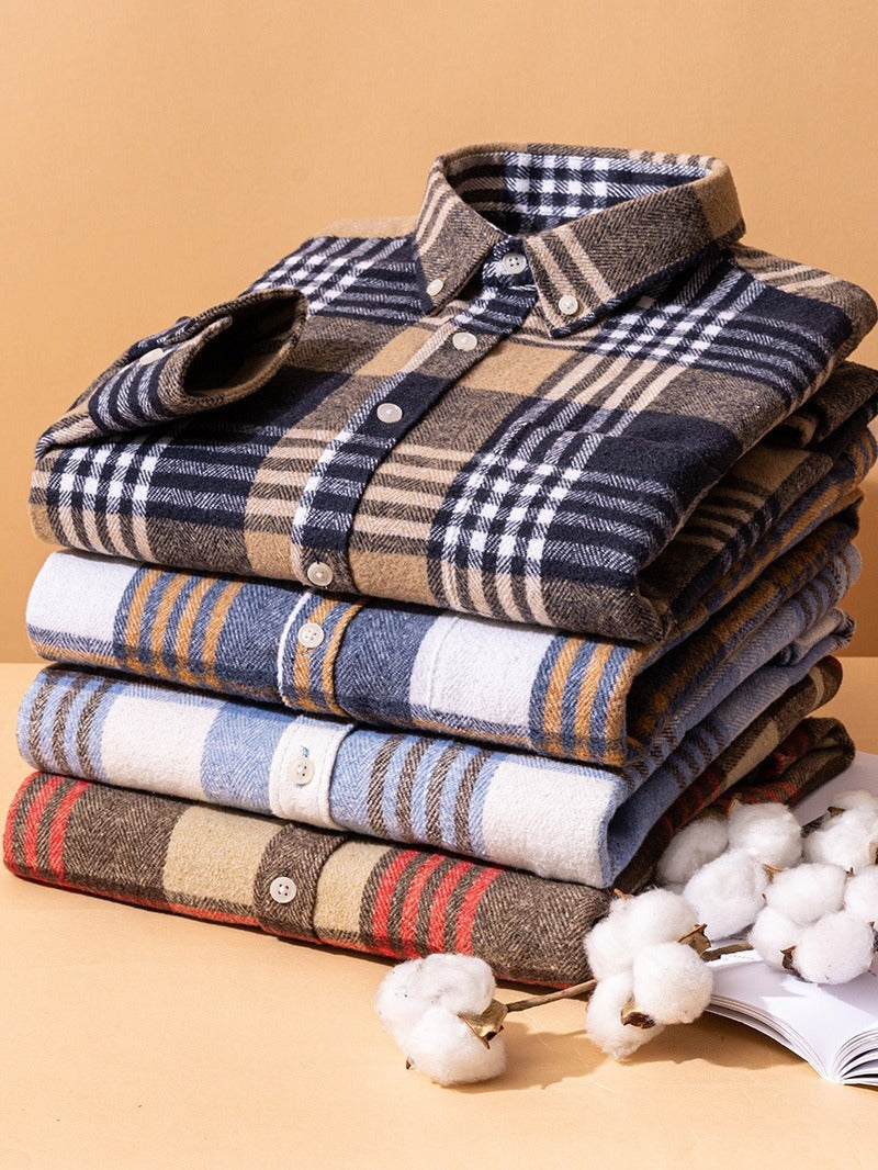 Camicia in cotone a quadri