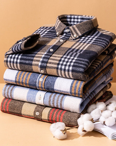 Camicia in cotone a quadri