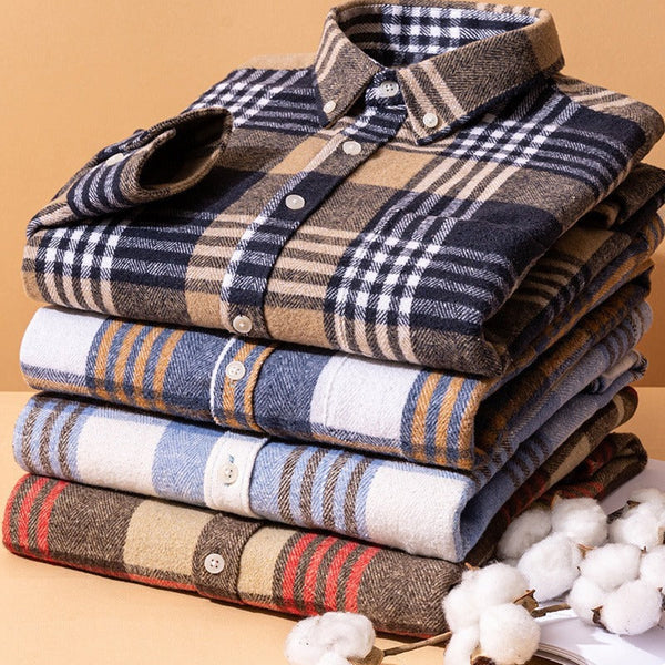 Camicia in cotone a quadri