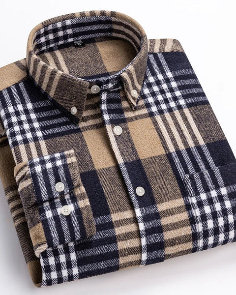 Camicia in cotone a quadri