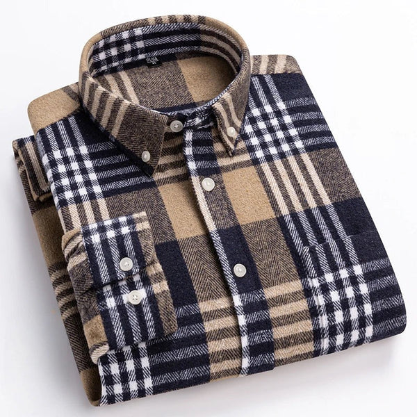 Camicia in cotone a quadri