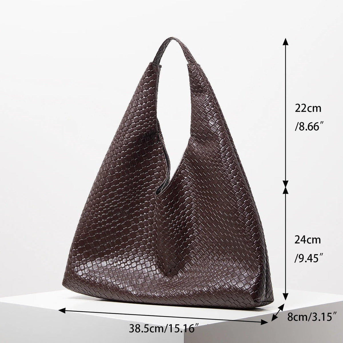 Borsa hobo intrecciata