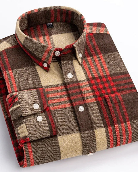 Camicia in cotone a quadri