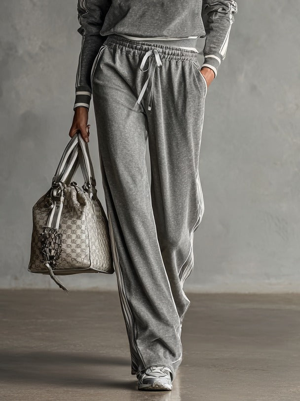 Set composto da felpa e pantaloni da jogging in misto cotone