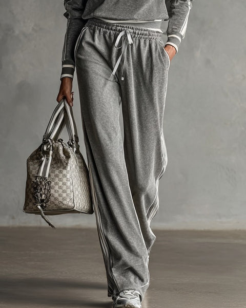 Set composto da felpa e pantaloni da jogging in misto cotone