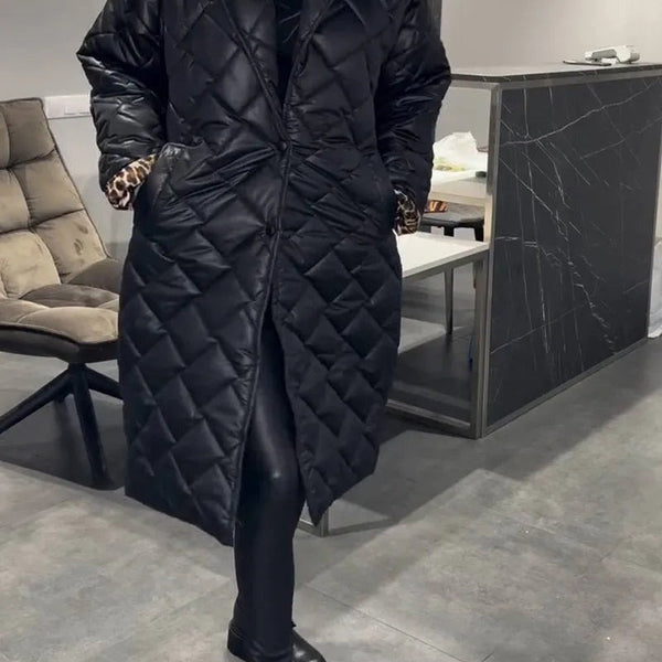 Piumino reversibile con fodera leopardata